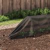 vidaXL Netting Tunnel Set of 2 Black Steel and Polyethylene Large