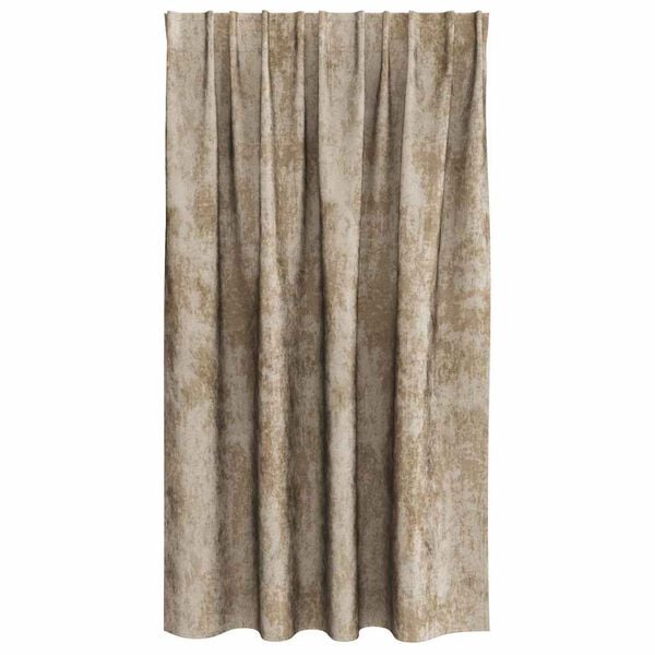 vidaXL Velvet Curtains 2 pcs Champagne 55.12 x 55.12 in Velvet