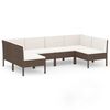 vidaXL Garden Lounge Set Brown