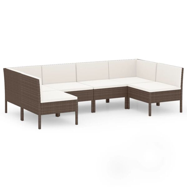 vidaXL Garden Lounge Set Brown