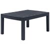 vidaXL Patio Garden Set Set of 3 Anthracite Plastic, Polyester Standard