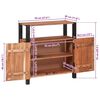 vidaXL Sideboard Brown 70 x 30 x 75 cm Solid Acacia wood