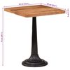 vidaXL Bistro Table Natural Wood Solid acacia wood, cast iron