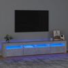 vidaXL TV Cabinet Concrete Gray Engineered wood Large TV Cabinet