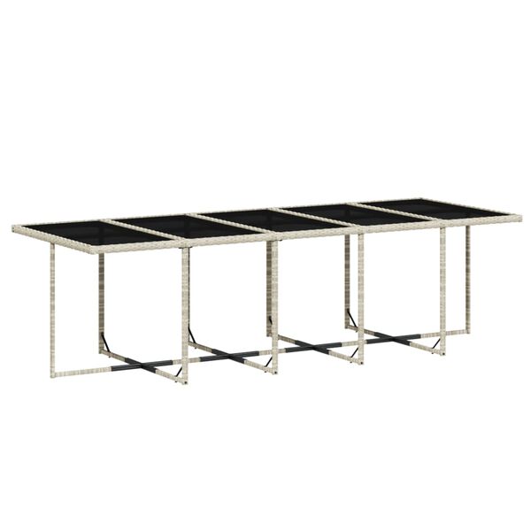 vidaXL Garden Dining Set Light Grey, Anthracite