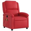 vidaXL Massage Recliner Chair Red Faux Leather Standard