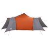vidaXL Tipi Tent with Roof Grey and Orange 492 x 492 x 275 cm fabric