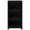 vidaXL Book Cabinet Black Solid pinewood Standard Book Cabinet