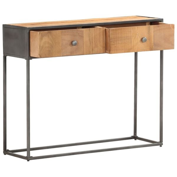 vidaXL Console Table Brown Reclaimed Wood 35.4x11.8x29.5 in