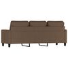 vidaXL 3-seater Sofa Brown 100% polyester, metal, textilene 70.9 in
