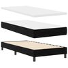 vidaXL Box Spring Bed with Mattress Black 74.80 x 35.43 in Polyester