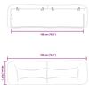 vidaXL Headboard Cushion Black Polyester 71.0 in width Headboard Cushion