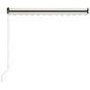 vidaXL Manual Retractable Awning 118.1"x98.4" Cream