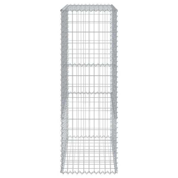 vidaXL Gabion Basket Silver Galvanized iron wire Large Durable