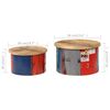 vidaXL Coffee Table Set of 2 Multicolor Solid mango wood, old tin sheet