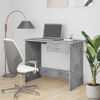 vidaXL Desk Concrete Grey Engineered Wood 39.4 x 19.7 in Desk