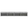 vidaXL TV Cabinet Set of 2 Concrete Gray Engineered Wood Medium