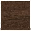 vidaXL Wall Shelf Brown Oak Engineered Wood Medium Wall Shelf