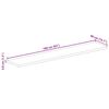 vidaXL Table Top Natural Solid Mango Wood 63 x 15.7 in Durable