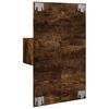 vidaXL Wall-mounted Bedside Cabinet Set of 2 Smoked oak Engineered wood