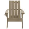 vidaXL Garden Adirondack Chair Light brown Polypropylene (PP) Medium