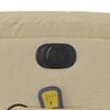 vidaXL Electric Massage Recliner Chair Cream Polyester, Foam, Metal, Plywood