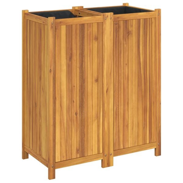 vidaXL Garden Planter Natural Wood Solid Acacia Wood Large Durable