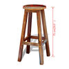 vidaXL Bar Stool Multicolor Reclaimed wood Standard Durable Bar Stool