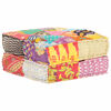 vidaXL Pouffe Multicolor 100% cotton, polyester filling Medium