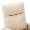 vidaXL Electric Massage Recliner Cream