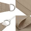 vidaXL Sunshade Sail Oxford Fabric Square 11.8x11.8' Taupe