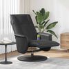 vidaXL Massage Recliner Chair Black Faux leather, metal, plywood Standard