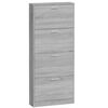 vidaXL Shoe Cabinet Gray Sonoma Engineered wood Medium Shoe Cabinet