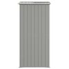 vidaXL Garden Shed Light gray Galvanized steel Large Garden Shed