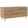 vidaXL Record Cabinet with Shelf Artisan oak 39.37 x 14.96 x 18.90 in