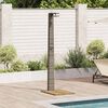 vidaXL Garden Shower Gray 60 x 80 x 214 cm Poly rattan