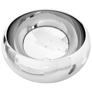 vidaXL Wash Basin 15.7x5.9" Ceramic Silver
