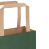 vidaXL Paper Bags 250 pcs with Handles Green 21x11x28 cm