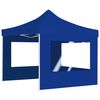 vidaXL Party Tent Blue Aluminum alloy, Oxford fabric with PVC coating