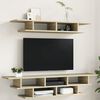 vidaXL TV Wall Unit Sonoma Oak Engineered Wood Medium TV Wall Unit