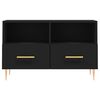 vidaXL TV Cabinet Black 31.5x14.2x19.7" Engineered Wood
