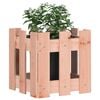 vidaXL Garden Planter Brown Douglas wood Small Decorative Inlays