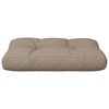 vidaXL Pallet Cushion Taupe 100% polyester 19.7 in x 15.7 in x 4.7 in