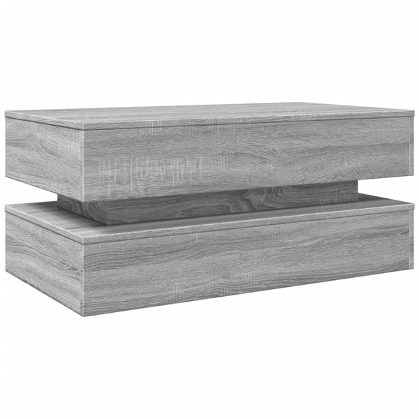 vidaXL Coffee Table Grey Sonoma Engineered wood 35.4 x 19.7 x 15.7 in