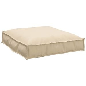 vidaXL Cushion Beige 27.56 x 27.56 x 4.72 in Oxford Fabric