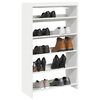 vidaXL Shoe Rack White Engineered Wood Slim Shoe Rack Rectangular