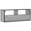 vidaXL TV Cabinet Grey Sonoma Engineered wood, Metal Medium TV Cabinet