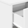 vidaXL Bedside Cabinet White Engineered wood Medium Bedside Cabinet