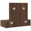 vidaXL Dressing Table Brown 32.68 x 15.75 x 27.56 in Engineered Wood