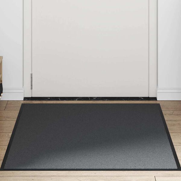 vidaXL Doormat Anthracite Polypropylene and PVC 35.4x47.2 in Non-slip